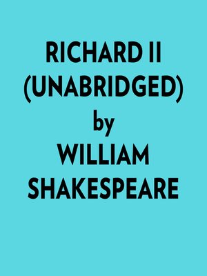 cover image of Richard Ii (Unabridged)